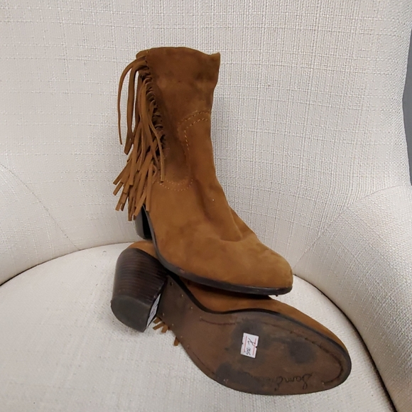 Sam Edelman Shoes - Sam Edelman Brown Fringe Boots